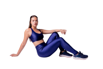 Conjunto bsic azul marinho top e legging